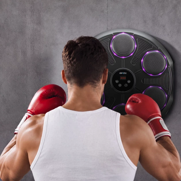 Tarcza bokserska muzyczna Gymtek Smart Boxer BX300 Bluetooth G-05336 Czarna (5905399053369) - obraz 12