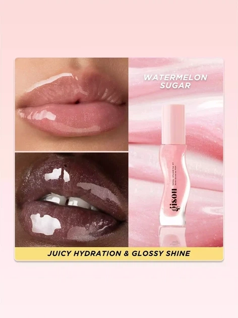 Масло для губ Gisou Honey Infused Lip Oil Watermelon Sugar 8ml - Фото 4 Масло для губ Gisou Honey Infused Lip Oil Watermelon Sugar 8ml - зображення 4