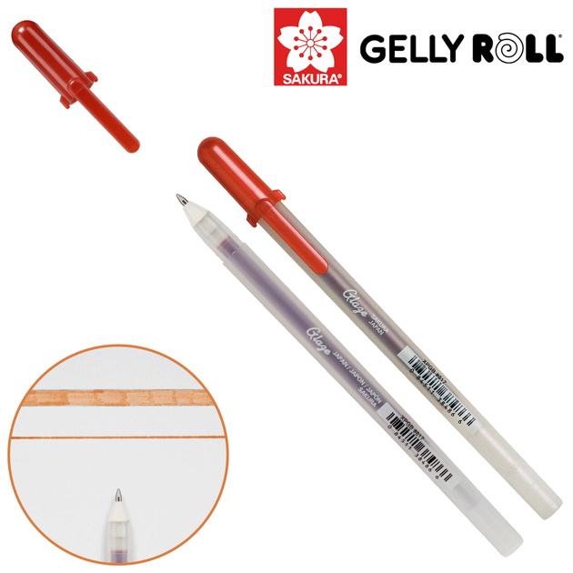Ручка гелевая GLAZE 3D-ROLLER Сепия Sakura - Фото 1 Ручка гелевая GLAZE 3D-ROLLER Сепия Sakura - изображение 1