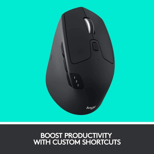 Миша Logitech M720 Triathlon Wireless/Bluetooth Black - изображение 8