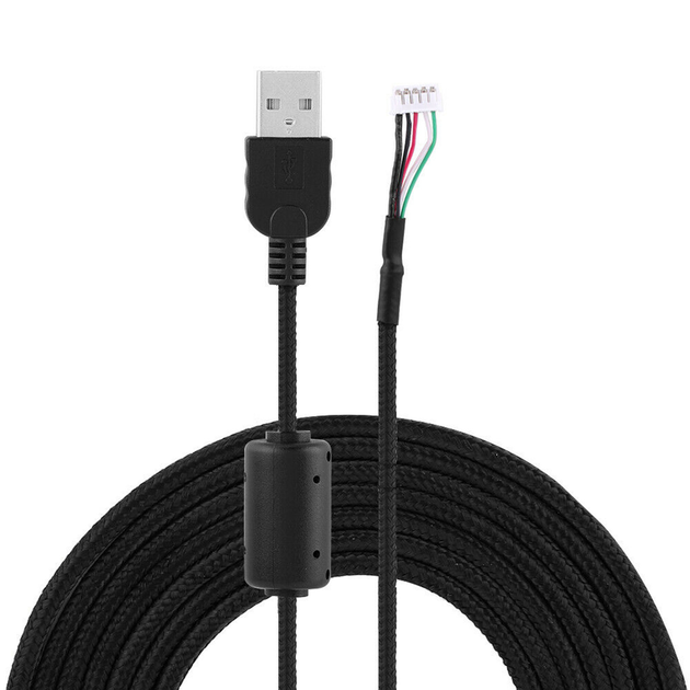 Кабель USB для миші Logitech G5 G500 G500S, 2 м, 5-pin, у тканинному обплетенні - зображення 4