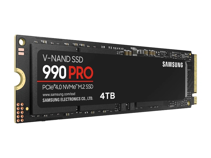 SSD M.2 NVMe 4TB Samsung 990 Pro Pascal TLC 7450/6900MB/s PCIe 4.0 (MZ-V9P4T0BW) - Фото 1 SSD M.2 NVMe 4TB Samsung 990 Pro Pascal TLC 7450/6900MB/s PCIe 4.0 (MZ-V9P4T0BW) - изображение 1