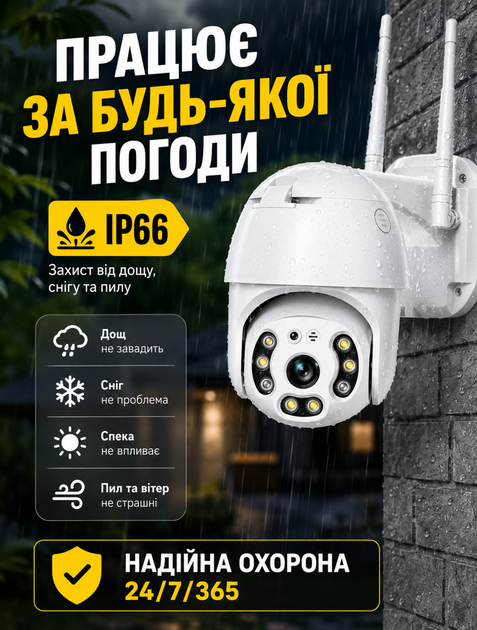 Уличная 4G Wi‑Fi IP-камера для видеонаблюдения с поддержкой SIM-карты и поворотом 360° с ИК-подсветкой до 30 м и двусторонним аудио - изображение 7