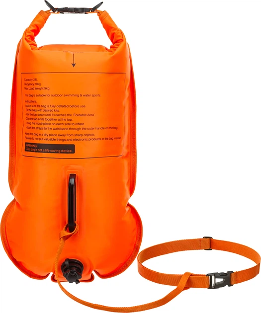 Bojka asekuracyjna Outtec Dry Bag 28 l 2w1 O-42984 z suchą kieszenią (5905884429846) - obraz 3