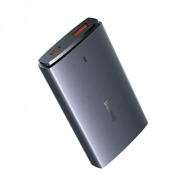 Зарядное устройство Baseus GaN5 Pro Ultra-Slim 65 Вт Type-C + USB + Cable Type-C 100 Вт 1 м серый (CCGP150113) - Фото 3 Зарядное устройство Baseus GaN5 Pro Ultra-Slim 65 Вт Type-C + USB + Cable Type-C 100 Вт 1 м серый (CCGP150113) - изображение 3