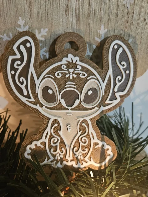 Новорічна прикраса на ялинку у вигляді імбирного пряника Stitch. Aivory - зображення 2