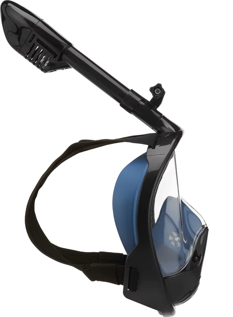 Maska do nurkowania pełnotwarzowa Outtec Aqua Explorer Pro O-05317 z fajką odłączaną Czarna (5905399053178) - obraz 3
