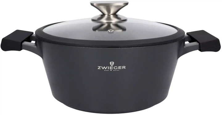 Каструля Zwieger Black Stone з кришкою 24 см 4 л (5903357373559) - зображення 5