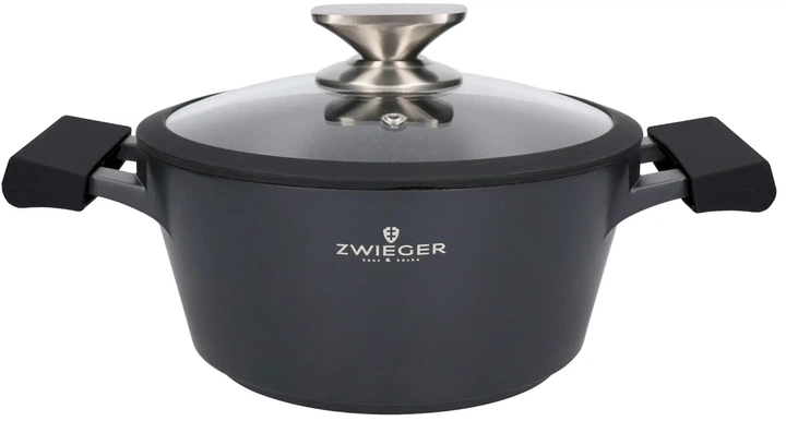 Garnek Zwieger Black Stone z pokrywką 20 cm 2.4 l (5903357373542) - obraz 6