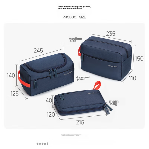 Косметичка Samsonite дорожня набір із 3 предметів для ділових поїздок - Фото 10 Косметичка Samsonite дорожня набір із 3 предметів для ділових поїздок - зображення 10