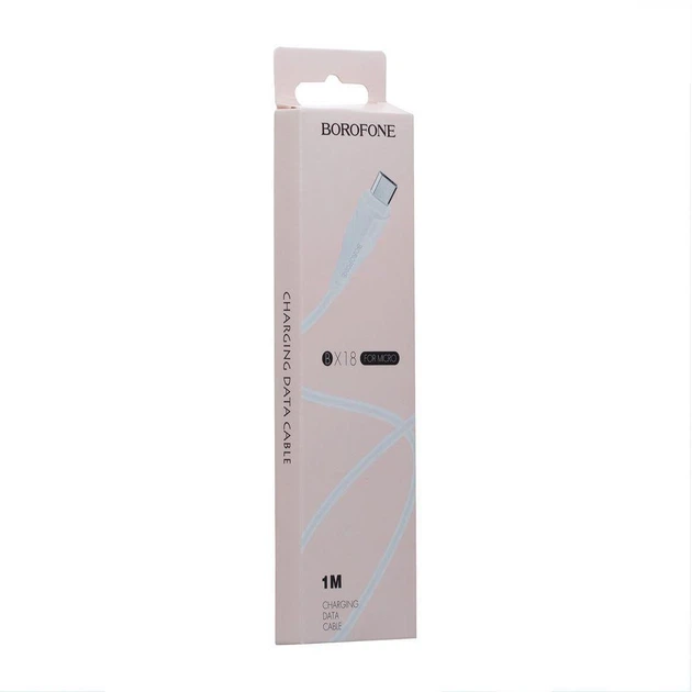 Кабель для зарядки Borofone MicroUSB 3 м Білий (BX18) - зображення 2