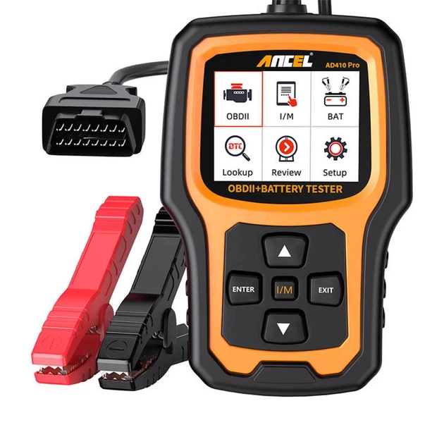 Сканер OBD2 ANCEL AD410 PRO з тестером акумулятора (5906168432965) - зображення 2