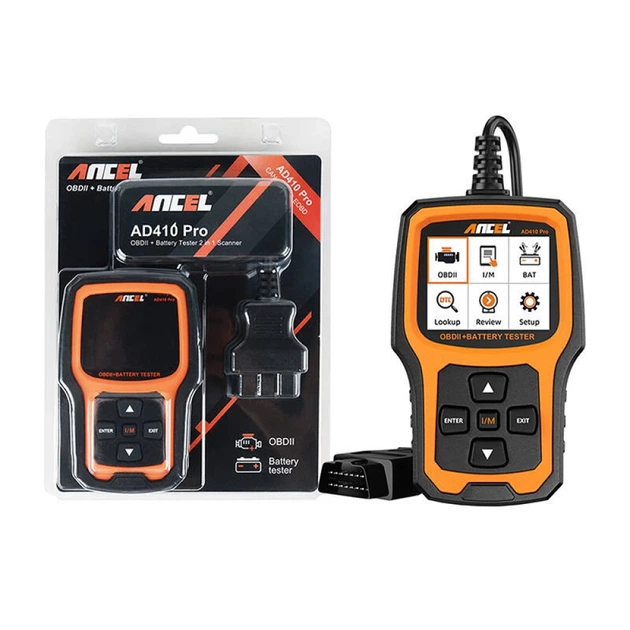 Сканер OBD2 ANCEL AD410 PRO з тестером акумулятора (5906168432965) - зображення 3