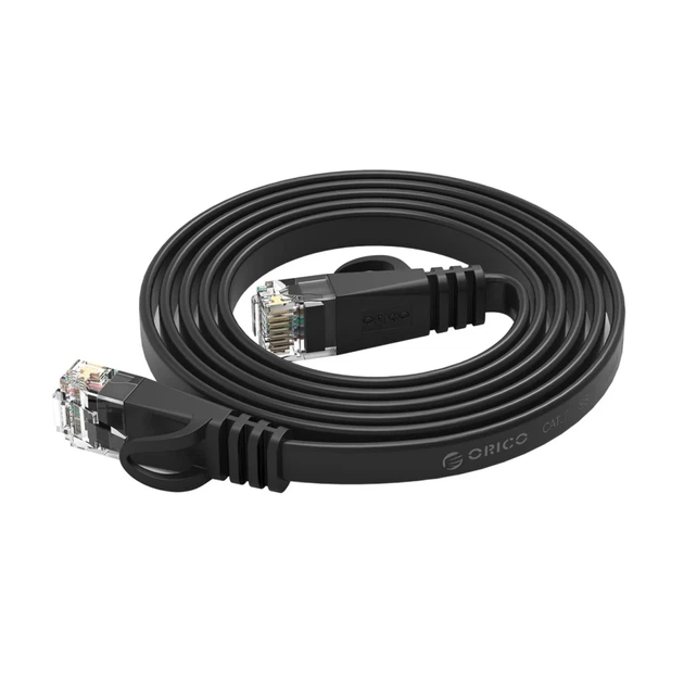 Кабель Ethernet Orico PUG-C6B CAT6 1000Mbps RJ45 плоский 5 м (6942227180889) - изображение 6