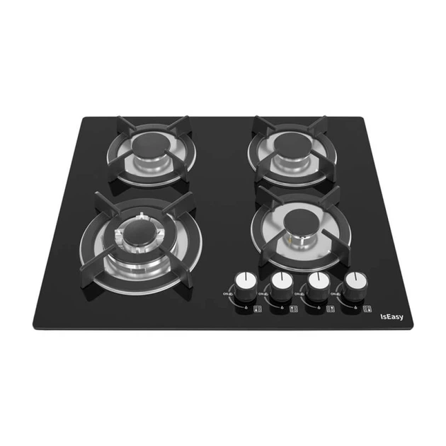Плита газова IsEasy MGBG-604B 4 палники (6977132450215) - зображення 2