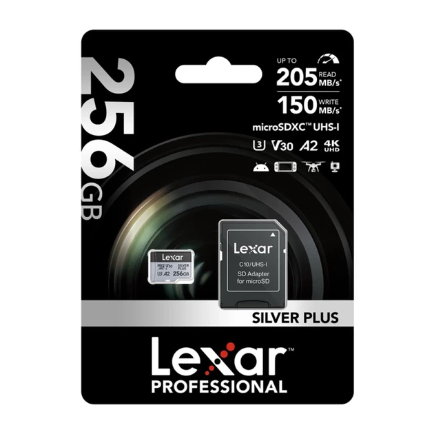 Карта памяти Lexar Silver Plus 256GB + адаптер (LMSSIPL256G-BNANG) - изображение 6