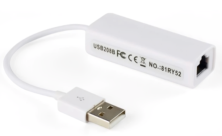 Карта адаптер сетевая с подключением по USB 2.0 чипом RTL8152B скоростью передачи данных 100 Мбит/с 65х20x15 мм (484115-Prob) Белая - Фото 4 Карта адаптер сетевая с подключением по USB 2.0 чипом RTL8152B скоростью передачи данных 100 Мбит/с 65х20x15 мм (484115-Prob) Белая - изображение 4