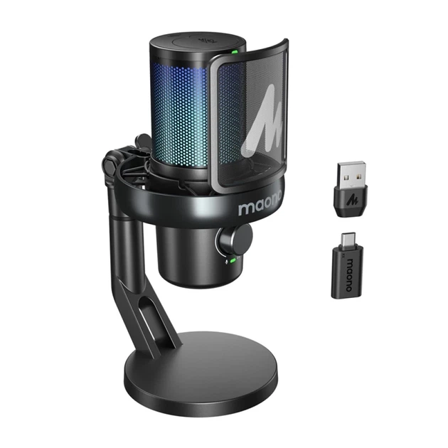 Микрофон игровой Maono DM40 Pro беспроводной Black - изображение 4