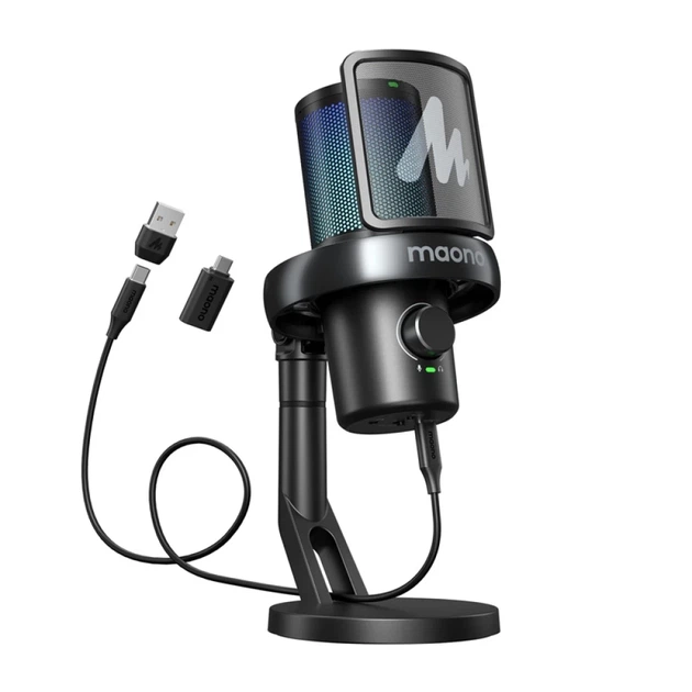 Микрофон игровой Maono DM40 Pro беспроводной Black - изображение 6