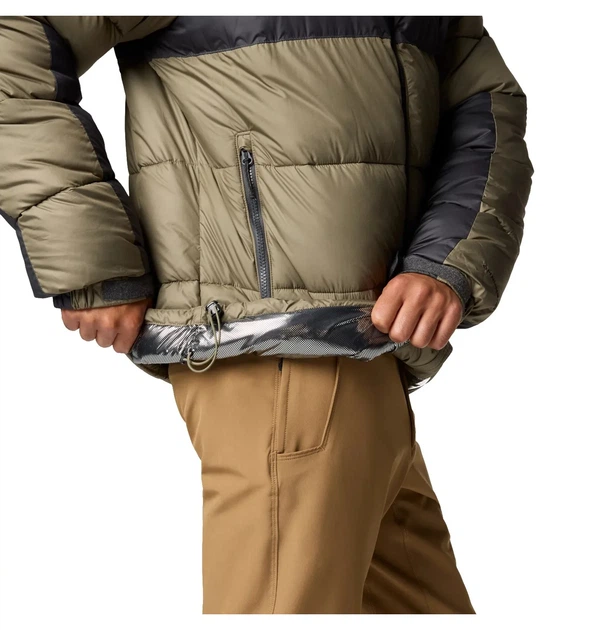 Пуховик чоловічий зимовий Columbia Pike Lake Ii Olive розмір XL - Фото 4 Пуховик чоловічий зимовий Columbia Pike Lake Ii Olive розмір XL - зображення 4