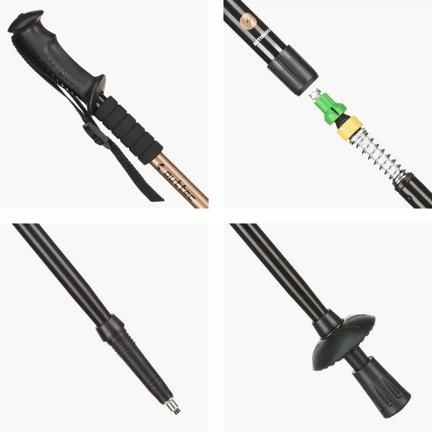 Палиці для скандинавської ходьби Outtec Alu 3 Sections Регульовані (5907766665236) - зображення 7