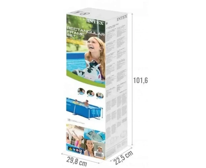 Каркасний басейн Intex Rectangular Frame Pool 28272 300×200×75 см 3834 л (02k12p081) - изображение 4