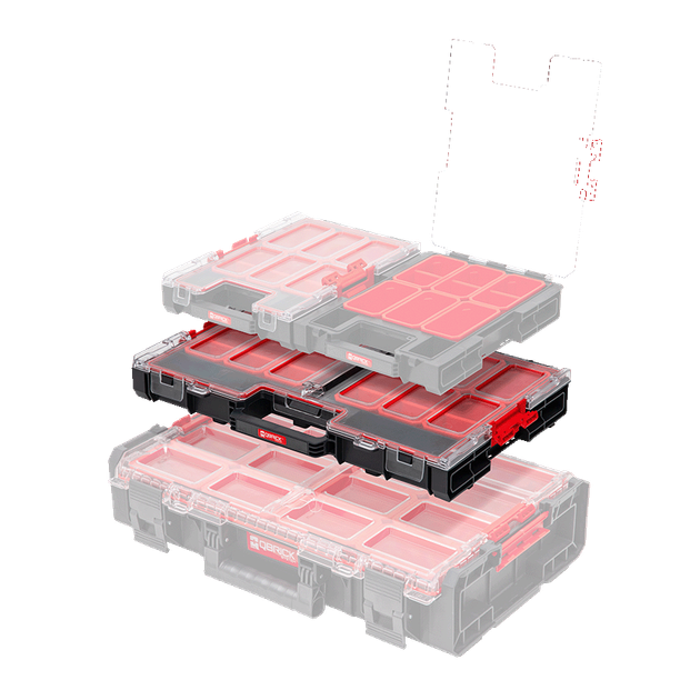 Органайзер для дрібних деталей, 21", 531x379x77, SYSTEM One Organizer L 2.0, ORGQL2CZAPG001, QBRICK - Фото 3 Органайзер для дрібних деталей, 21", 531x379x77, SYSTEM One Organizer L 2.0, ORGQL2CZAPG001, QBRICK - изображение 3