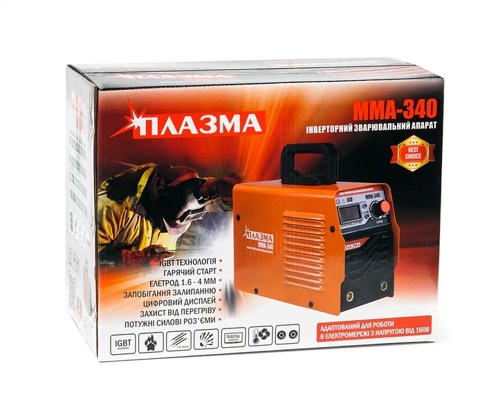 Інверторний зварювальний апарат ПЛАЗМА ММА-340 - Фото 3 Інверторний зварювальний апарат ПЛАЗМА ММА-340 - зображення 3