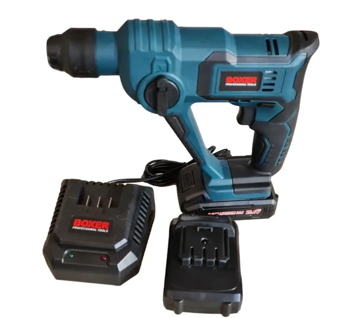 Акумуляторний перфоратор BOXER FT 004 SDS Plus 20 4V 3Ah із двома акумуляторами 5000 уд хв 1 Дж для бетону цегли та металу - зображення 4