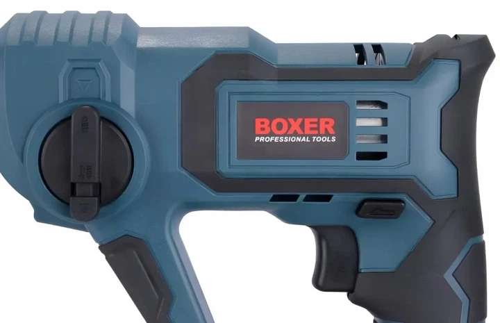 Перфоратор акумуляторний BOXER SR 149 24V SDS Plus із двома акумуляторами швидкозатискним патроном для бетону дерева металу у кейсі - Фото 7 Перфоратор акумуляторний BOXER SR 149 24V SDS Plus із двома акумуляторами швидкозатискним патроном для бетону дерева металу у кейсі - зображення 7
