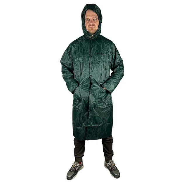Плащ от дождя Storm XL 52-54 PVC зеленый - изображение 2