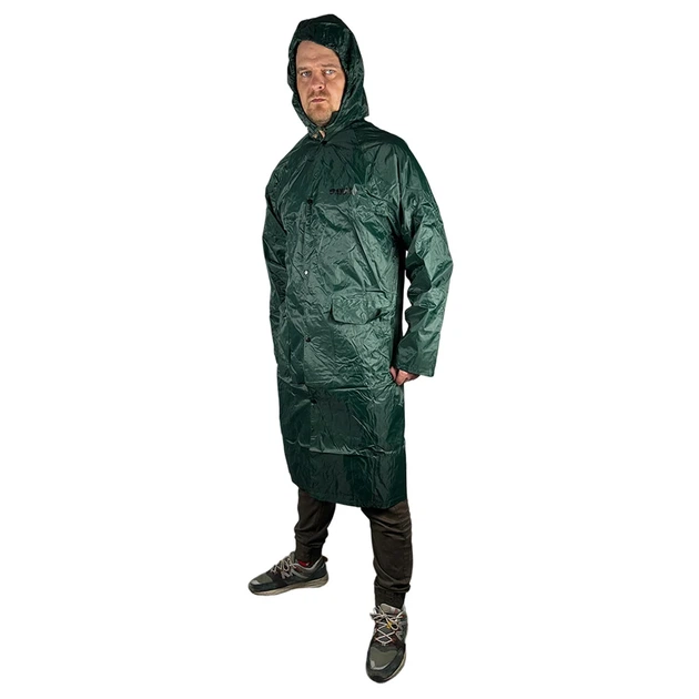 Плащ от дождя Storm XL 52-54 PVC зеленый - изображение 3