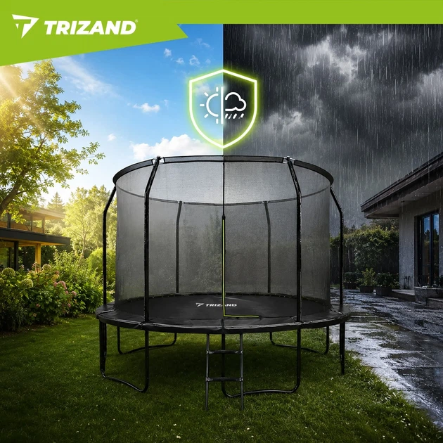 Батут Trizand 366 см із захисною сіткою та драбиною, до 150 кг - изображение 8