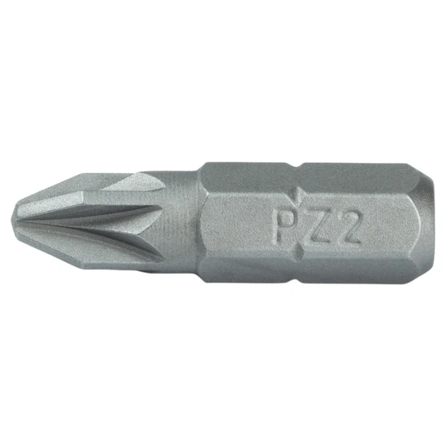 Набір біт PZ2 25мм 1/4" 25шт S2 - Фото 2 Набір біт PZ2 25мм 1/4" 25шт S2 - зображення 2