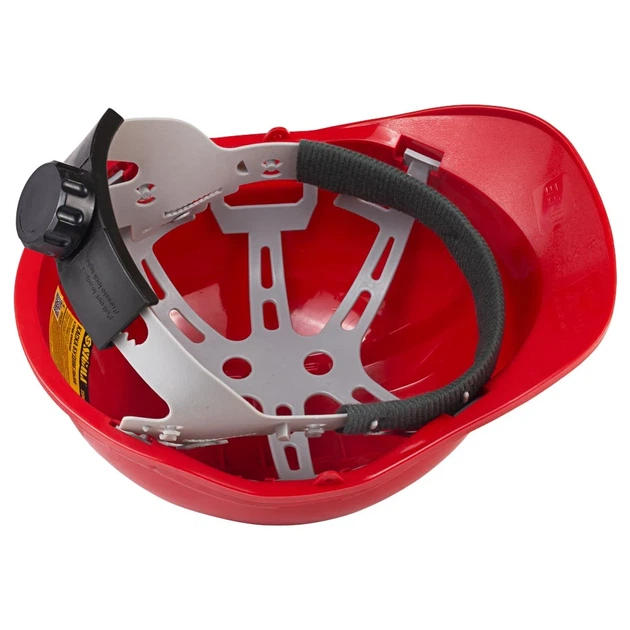 Каска будівельна 8 точок кріплення червона HDPE 21,5x29x21 см - зображення 5