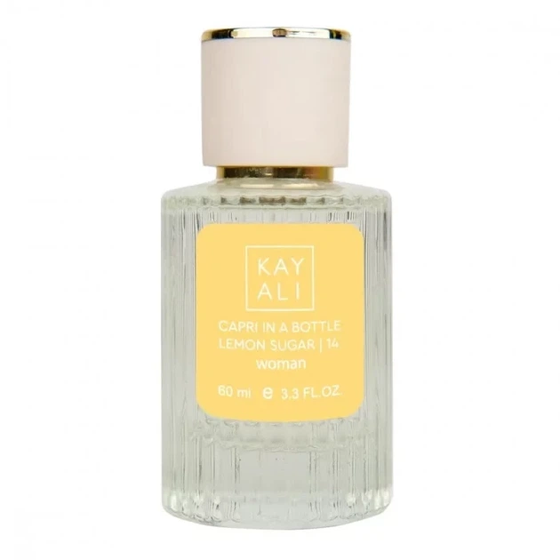 Женская парфюмированная вода No Brand версия Kayali Capri in a Bottle Lemon Sugar | 14 60 мл - Фото 2 Женская парфюмированная вода No Brand версия Kayali Capri in a Bottle Lemon Sugar | 14 60 мл - изображение 2