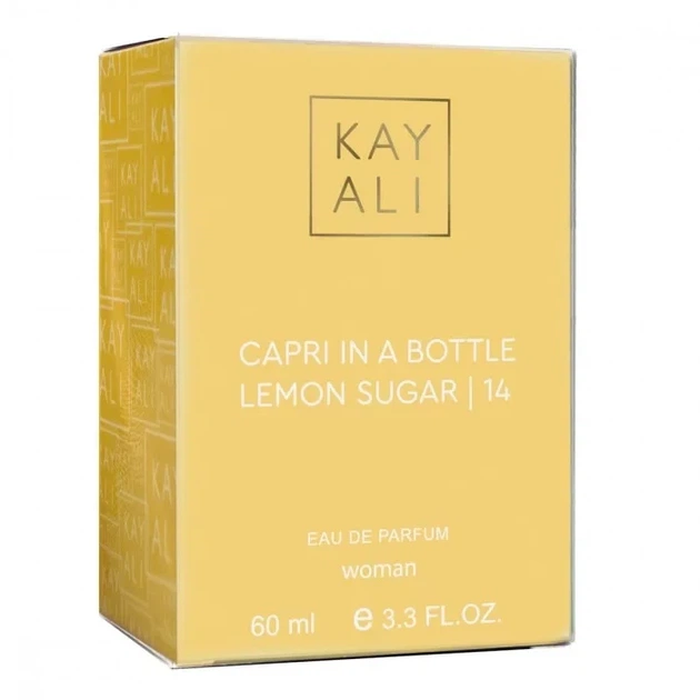 Женская парфюмированная вода No Brand версия Kayali Capri in a Bottle Lemon Sugar | 14 60 мл - Фото 4 Женская парфюмированная вода No Brand версия Kayali Capri in a Bottle Lemon Sugar | 14 60 мл - изображение 4
