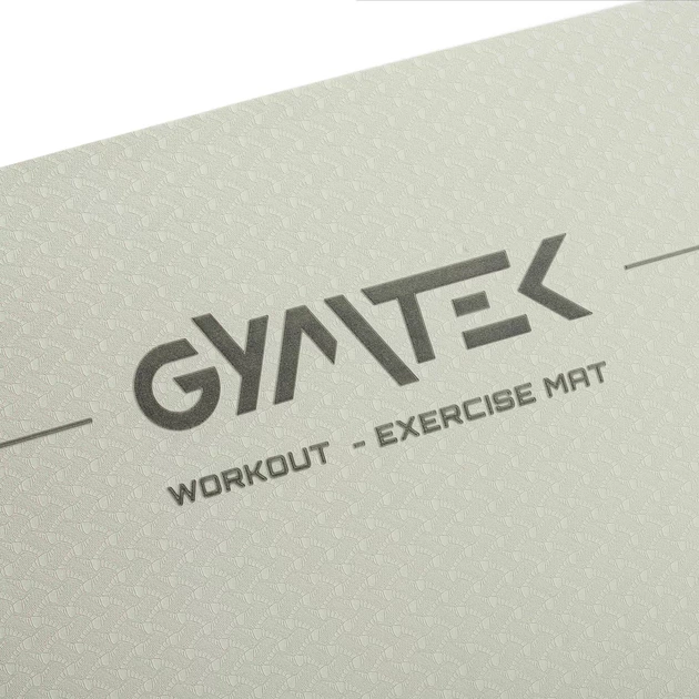 Килимок для фітнесу та йоги TPE Gymtek 0,5 см Сірий (5907766664314) - зображення 6