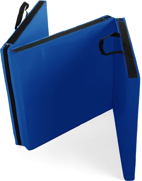 Мат гімнастичний Gymtek Triple 180 x 60 x 5 см Синій (5907766668602) - Фото 2 Мат гімнастичний Gymtek Triple 180 x 60 x 5 см Синій (5907766668602) - зображення 2