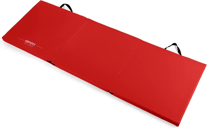 Мат гімнастичний Gymtek Triple 180 x 60 x 5 см Червоний (5907766668619) - Фото 2 Мат гімнастичний Gymtek Triple 180 x 60 x 5 см Червоний (5907766668619) - зображення 2