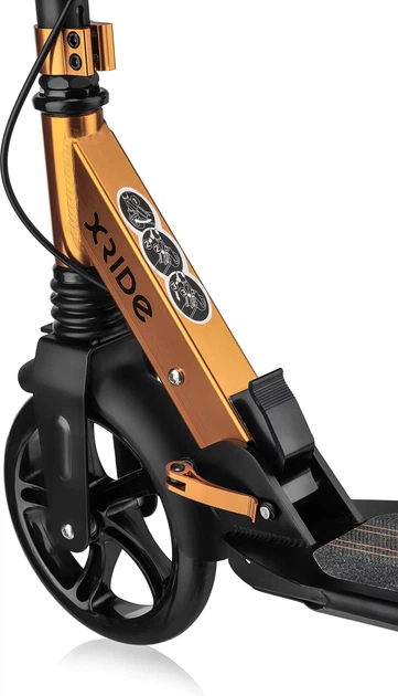 Самокат X-Rider ST2000 з дисковим гальмом Чорно-помаранчевий 96203 (5907766661368) - зображення 3