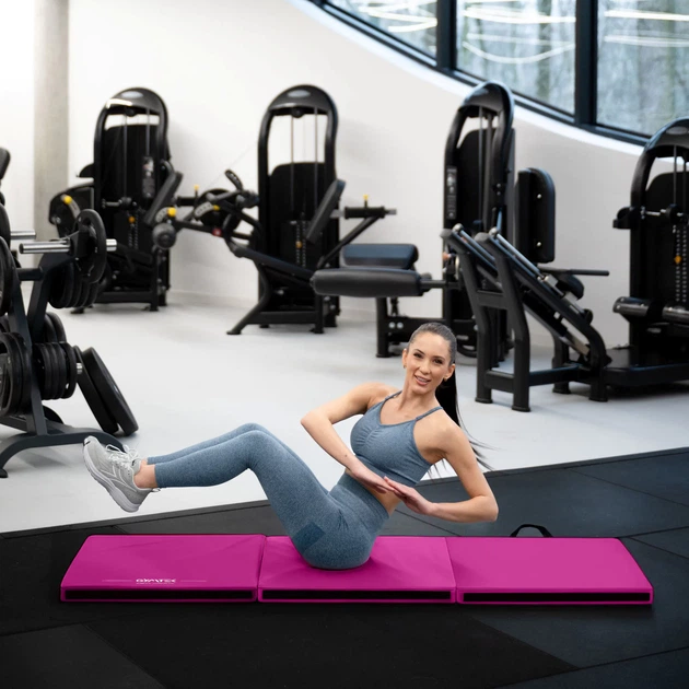 Мат гімнастичний Gymtek G-42236 cкладаний 180 x 60 x 5 см Рожевий (5905884422366) - Фото 10 Мат гімнастичний Gymtek G-42236 cкладаний 180 x 60 x 5 см Рожевий (5905884422366) - зображення 10
