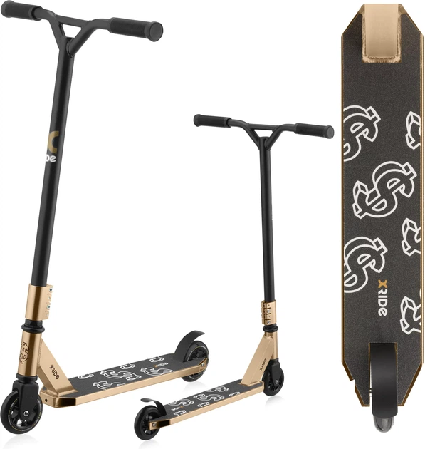 Самокат трюковий X-Rider ST500 Чорно-золотий 70279 (5907766660347) - зображення 2