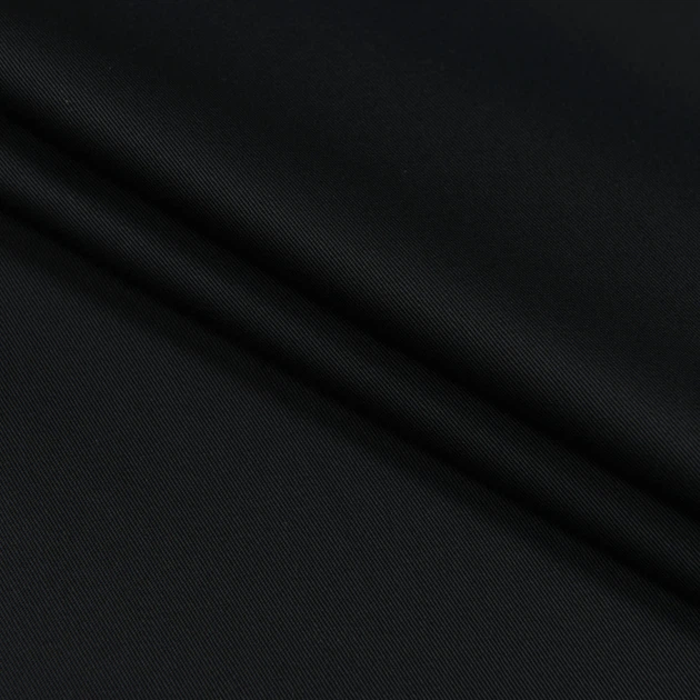 Тканина саржа TWILL-240 колір чорний (240г/м.кв150см пог.м) 172169 - Фото 1 Тканина саржа TWILL-240 колір чорний (240г/м.кв150см пог.м) 172169 - зображення 1