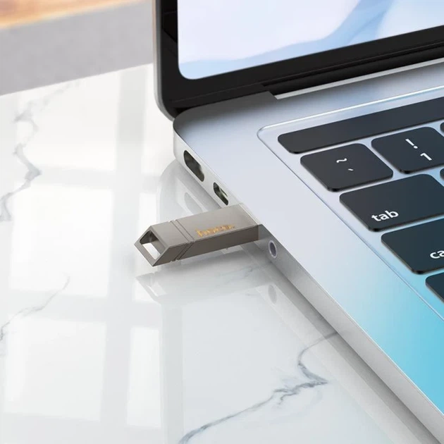 Флеш-накопичувач USB 3.2 Hoco UD13 256GB металевий 40x12,2x4,6 мм - зображення 4