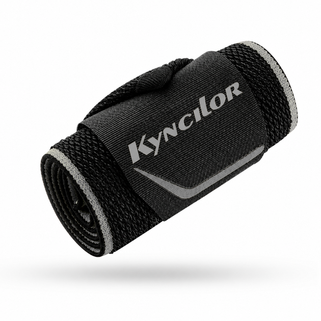 Кистевые бинты Kyncilor 015 для силовых тренировок, пауэрлифтинга и бодибилдинга, на запястье, серые - изображение 10