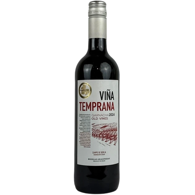 Вино Vina Temprana сухе червоне 14% 2023 0,75л (Іспанія) - Фото 1 Вино Vina Temprana сухе червоне 14% 2023 0,75л (Іспанія) - изображение 1