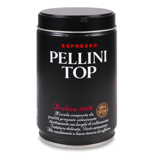 Кава мелена Pellini Top 250 г ж/б (Італія) - Фото 1 Кава мелена Pellini Top 250 г ж/б (Італія) - изображение 1