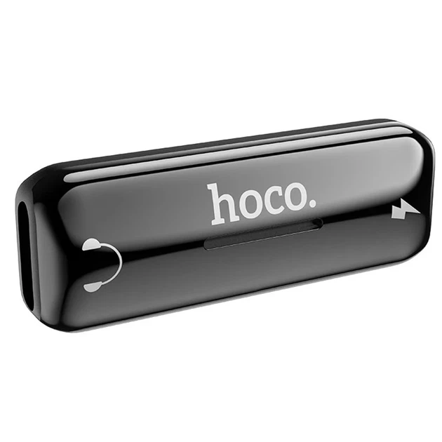 Перехідник Hoco LS27 Dual Lightning для зарядки та аудіо 0,3 м алюміній сірий - Фото 2 Перехідник Hoco LS27 Dual Lightning для зарядки та аудіо 0,3 м алюміній сірий - зображення 2