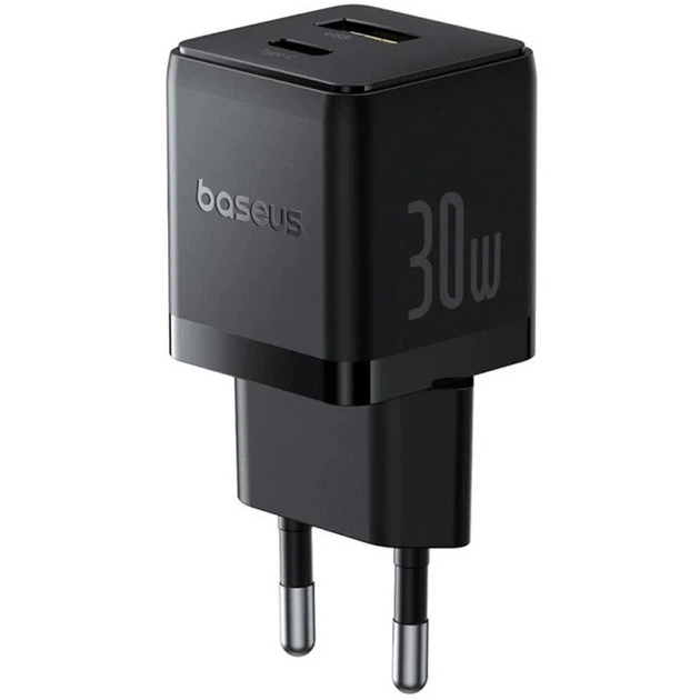 СЗУ Baseus Palm Fast Charger 30W 1USB-A 1C ABS-пластик Cluster Black - Фото 1 СЗУ Baseus Palm Fast Charger 30W 1USB-A 1C ABS-пластик Cluster Black - зображення 1